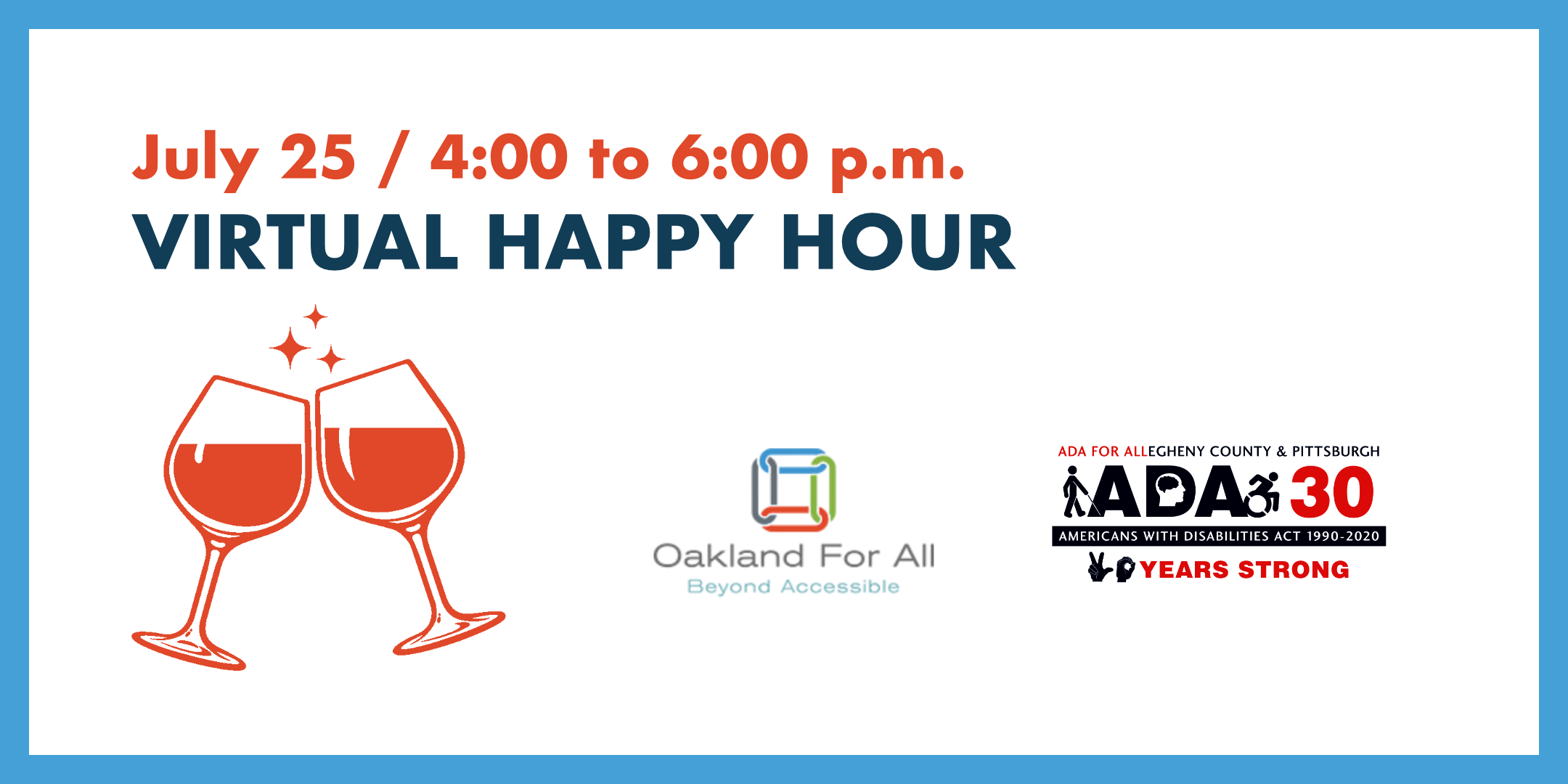 July 25 Virtual Happy Hour